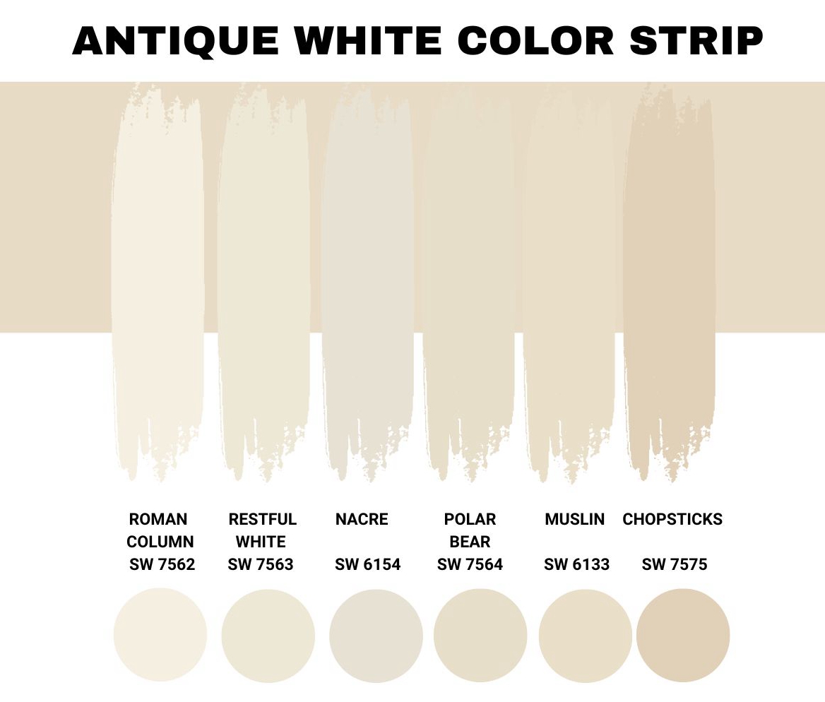 Antique White Color Strip