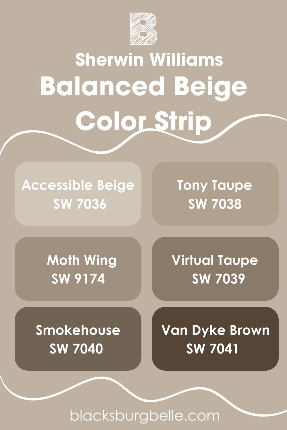 Balanced Beige Color Strip