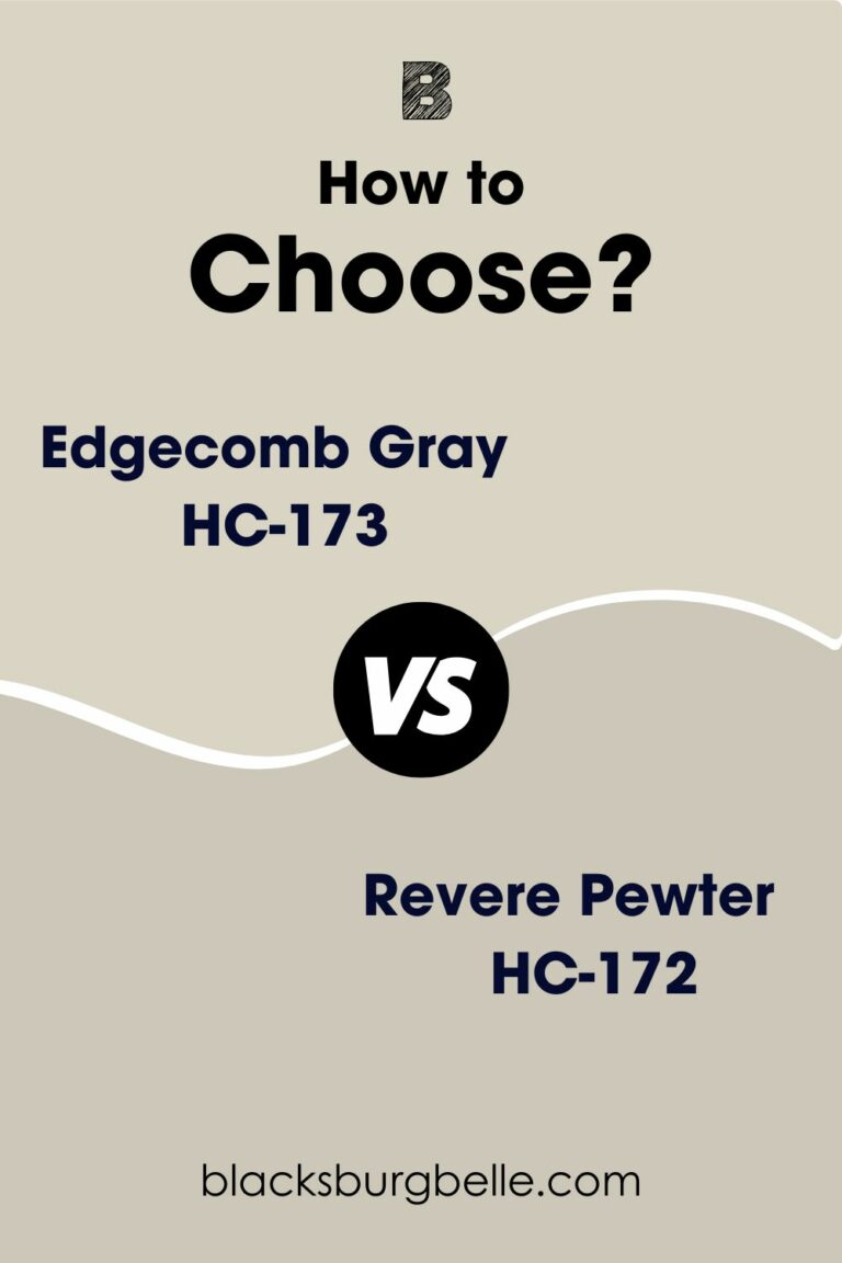 Benjamin Moore Edgecomb Gray vs. Revere Pewter