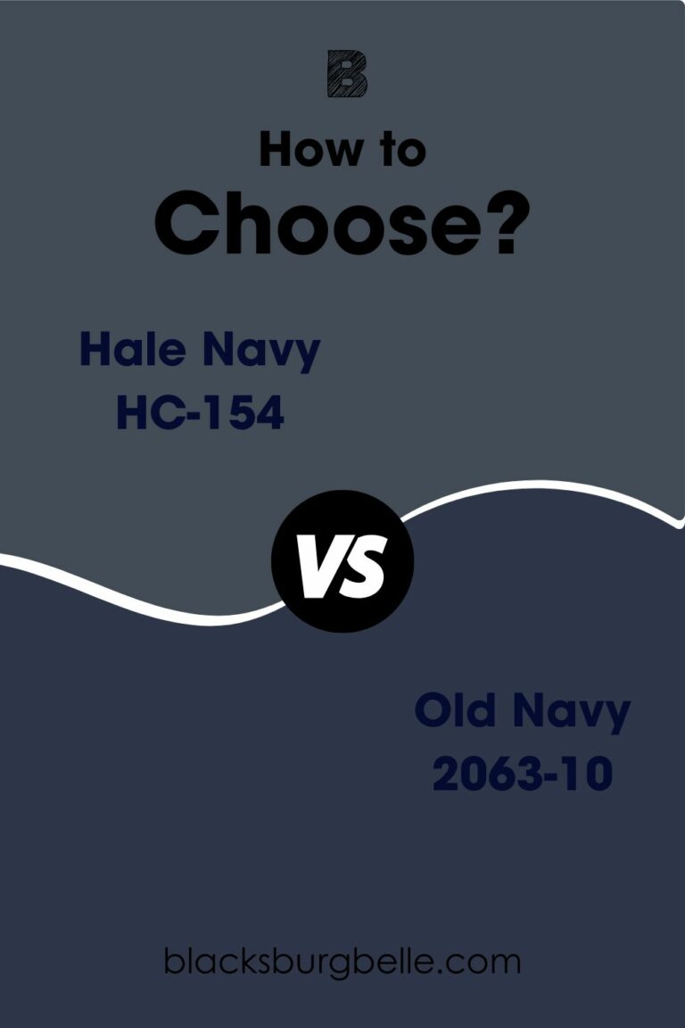 Benjamin Moore Hale Navy Vs. Old Navy