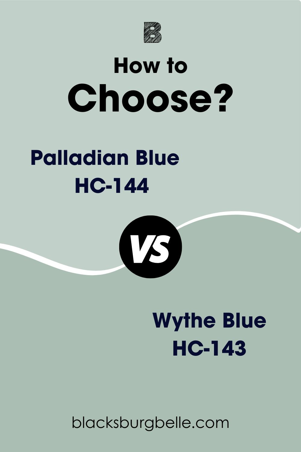 Benjamin Moore Palladian Blue vs Wythe Blue