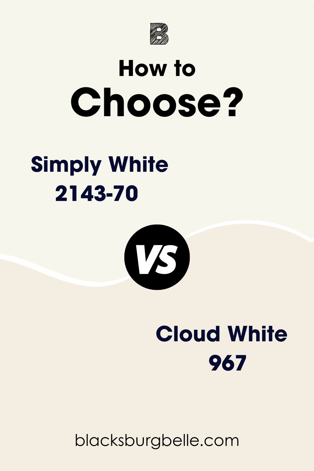 Benjamin Moore Simply White vs Cloud White