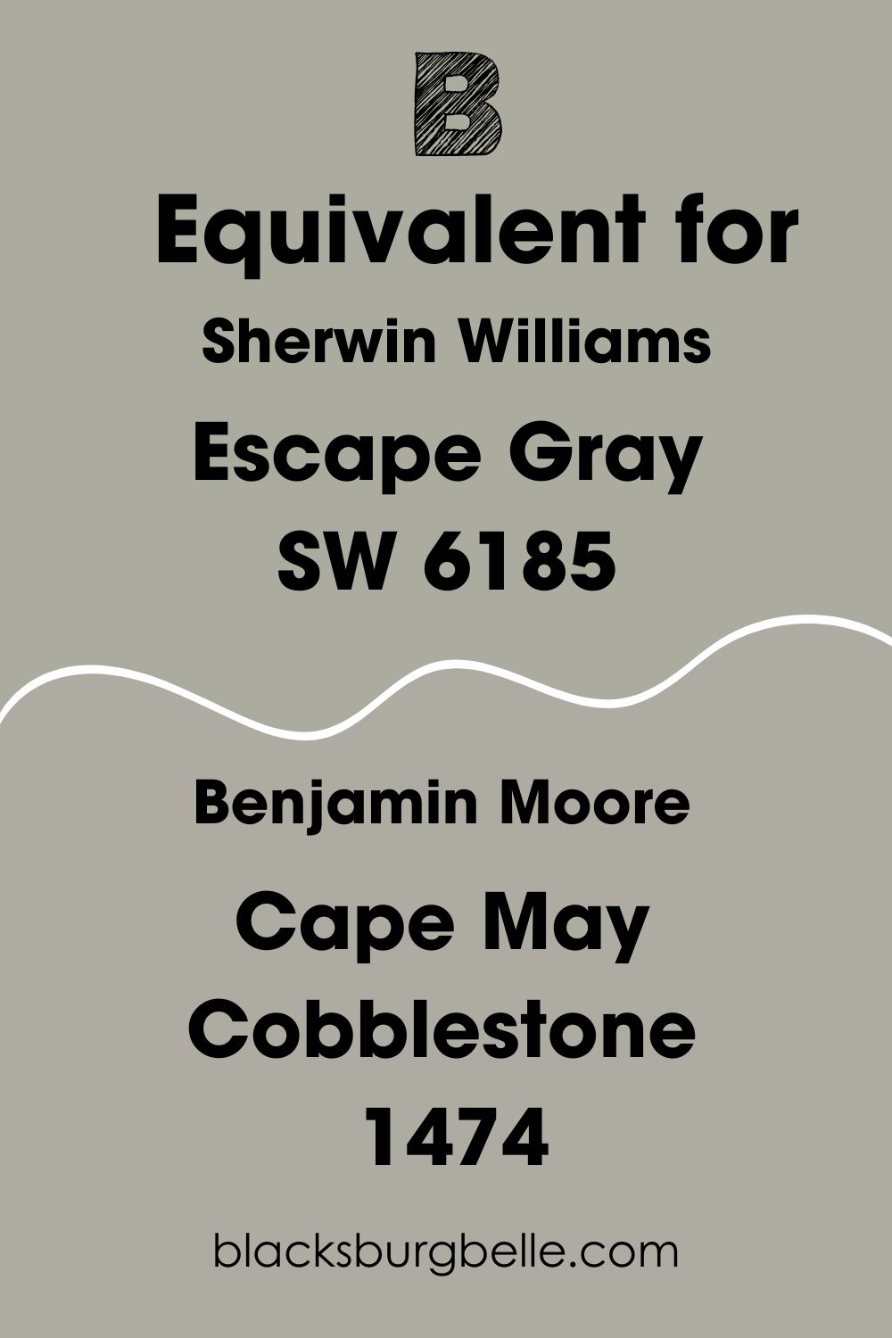 Benjamin Moore’s Cape May Cobblestone 1474