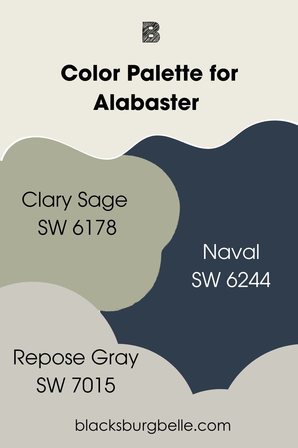 Color Palette for SW Alabaster