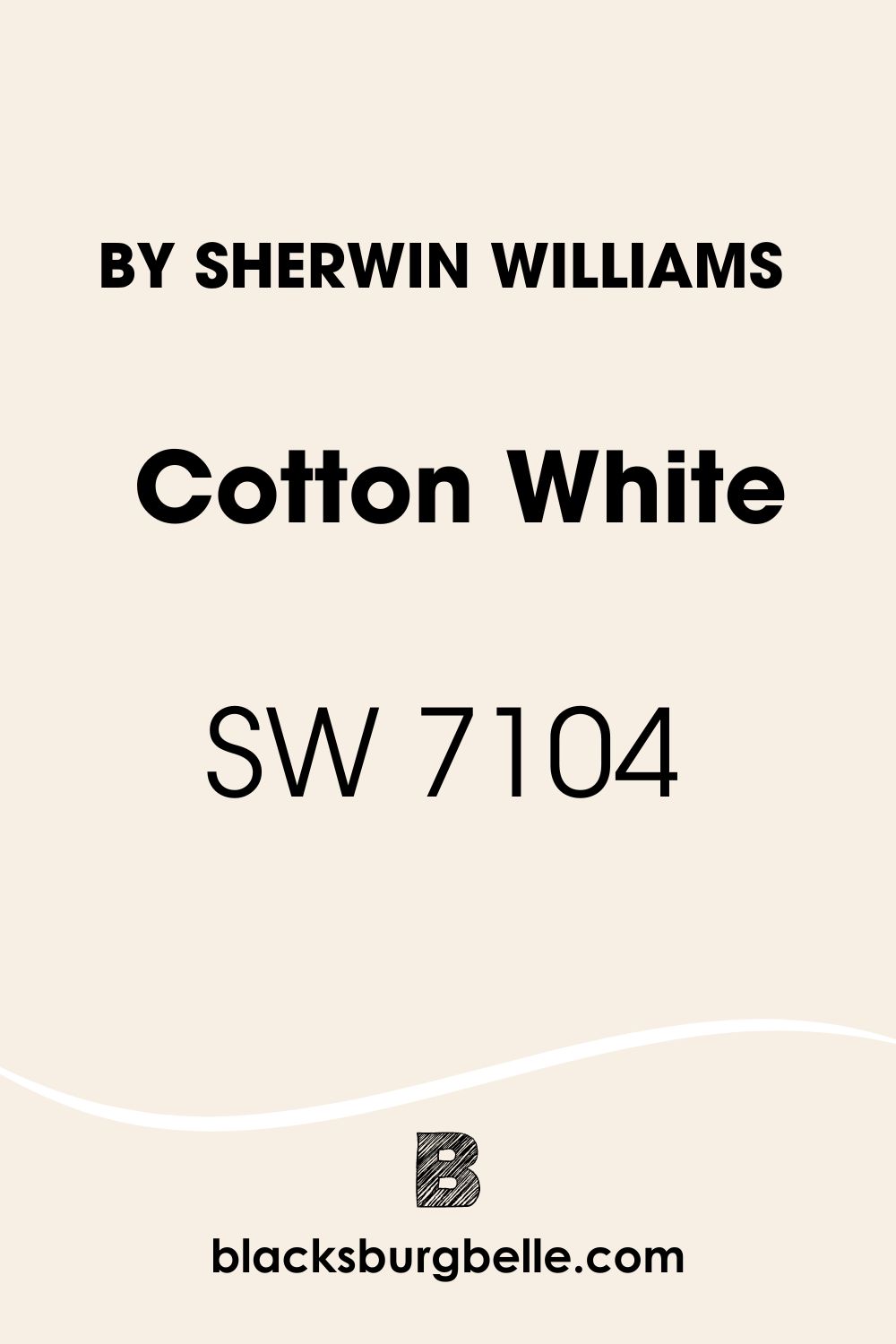  Cotton White SW 7104 
