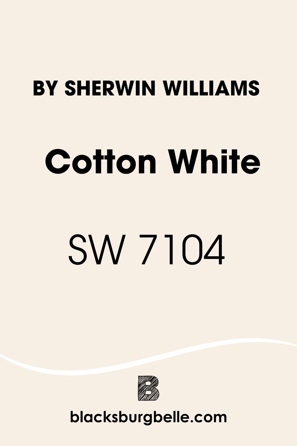 Cotton White SW 7104
