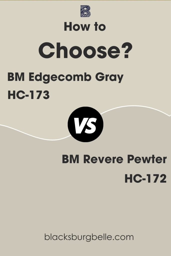Edgecomb Gray Vs Revere Pewter