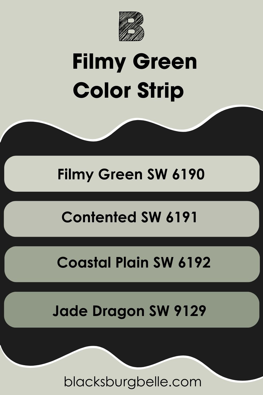 Filmy Green Color Strip