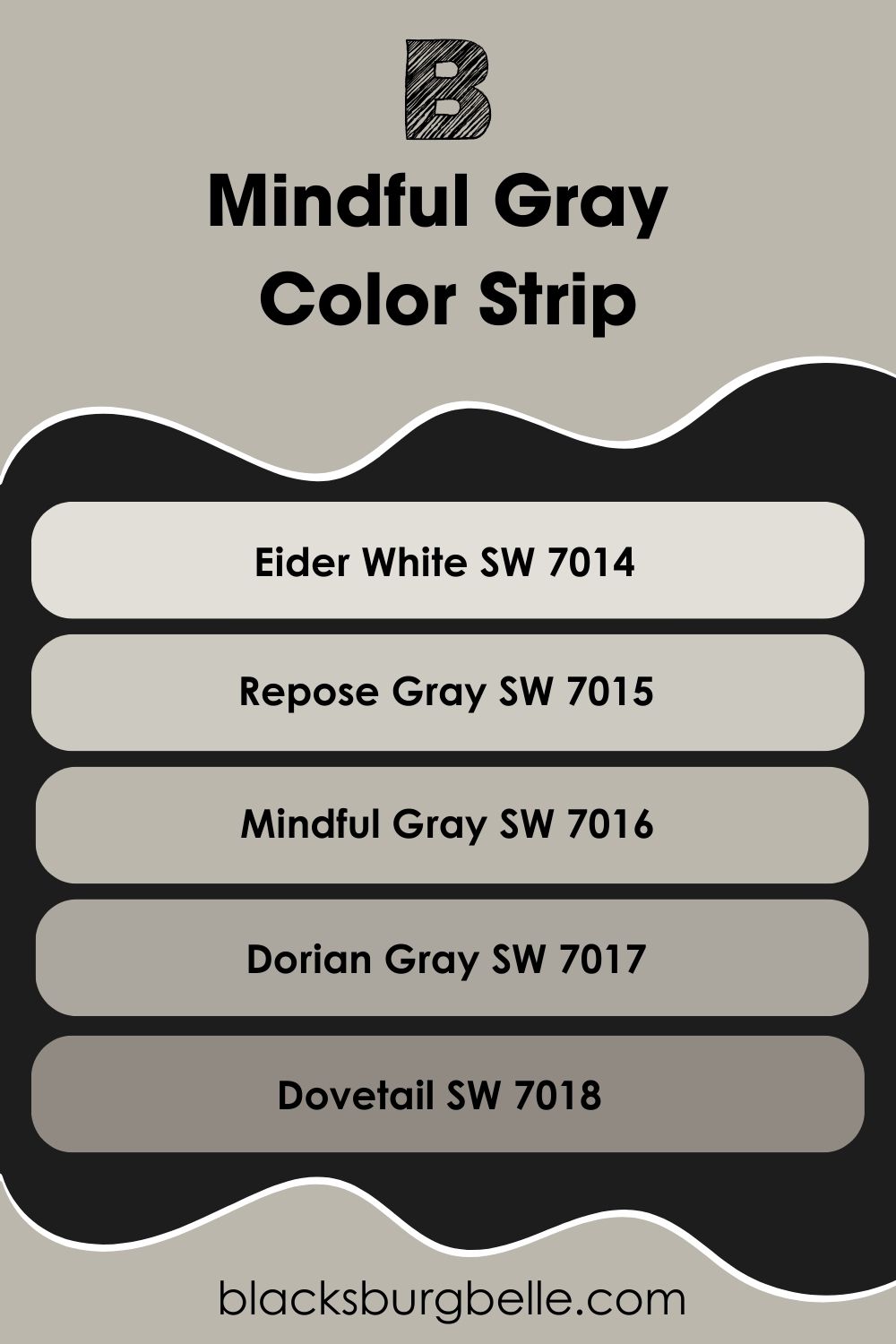 Mindful Gray Color Strip