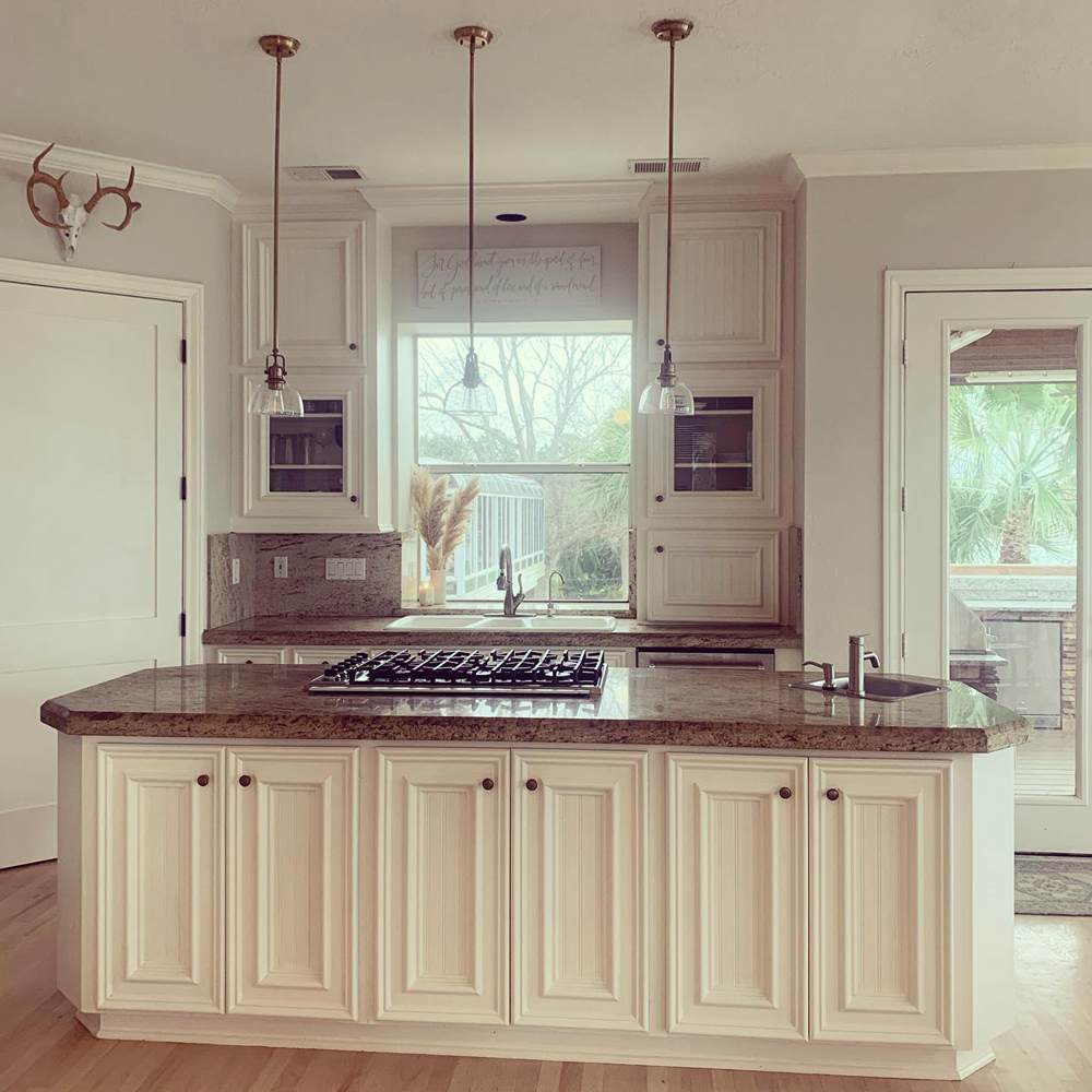 Pale Oak on Cabinets