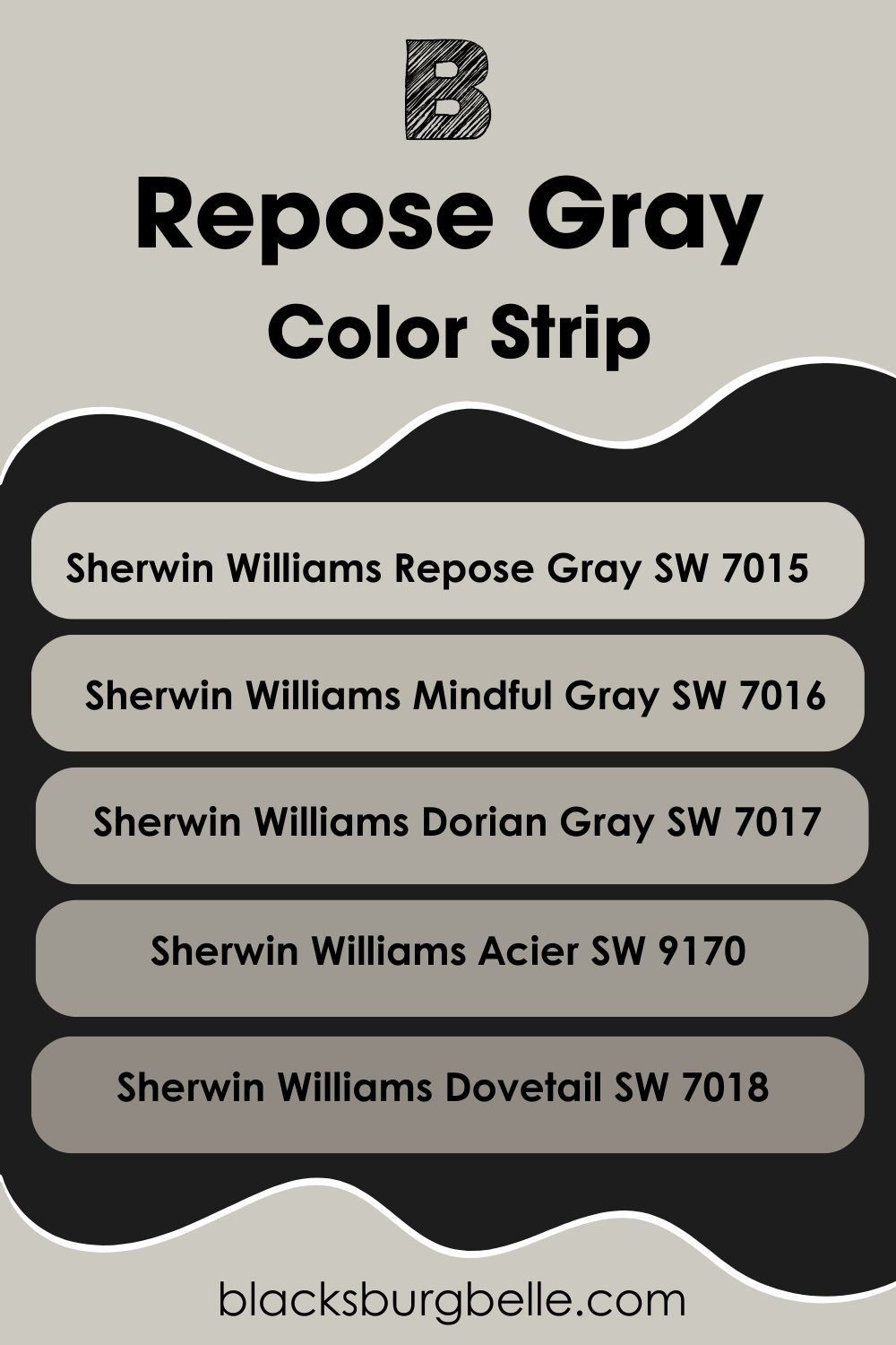 Repose Gray Color Strip