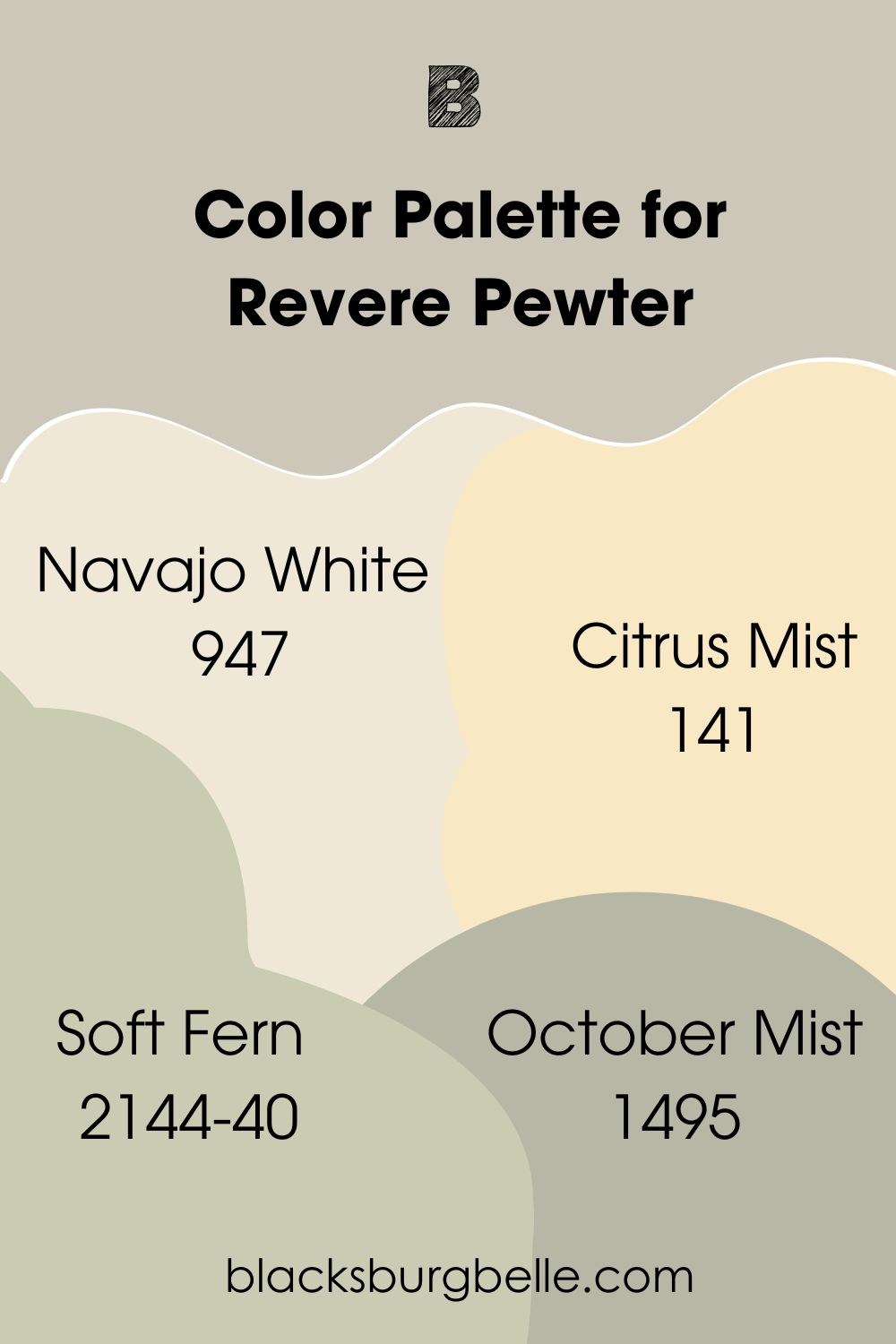 Revere Pewter Color Palette