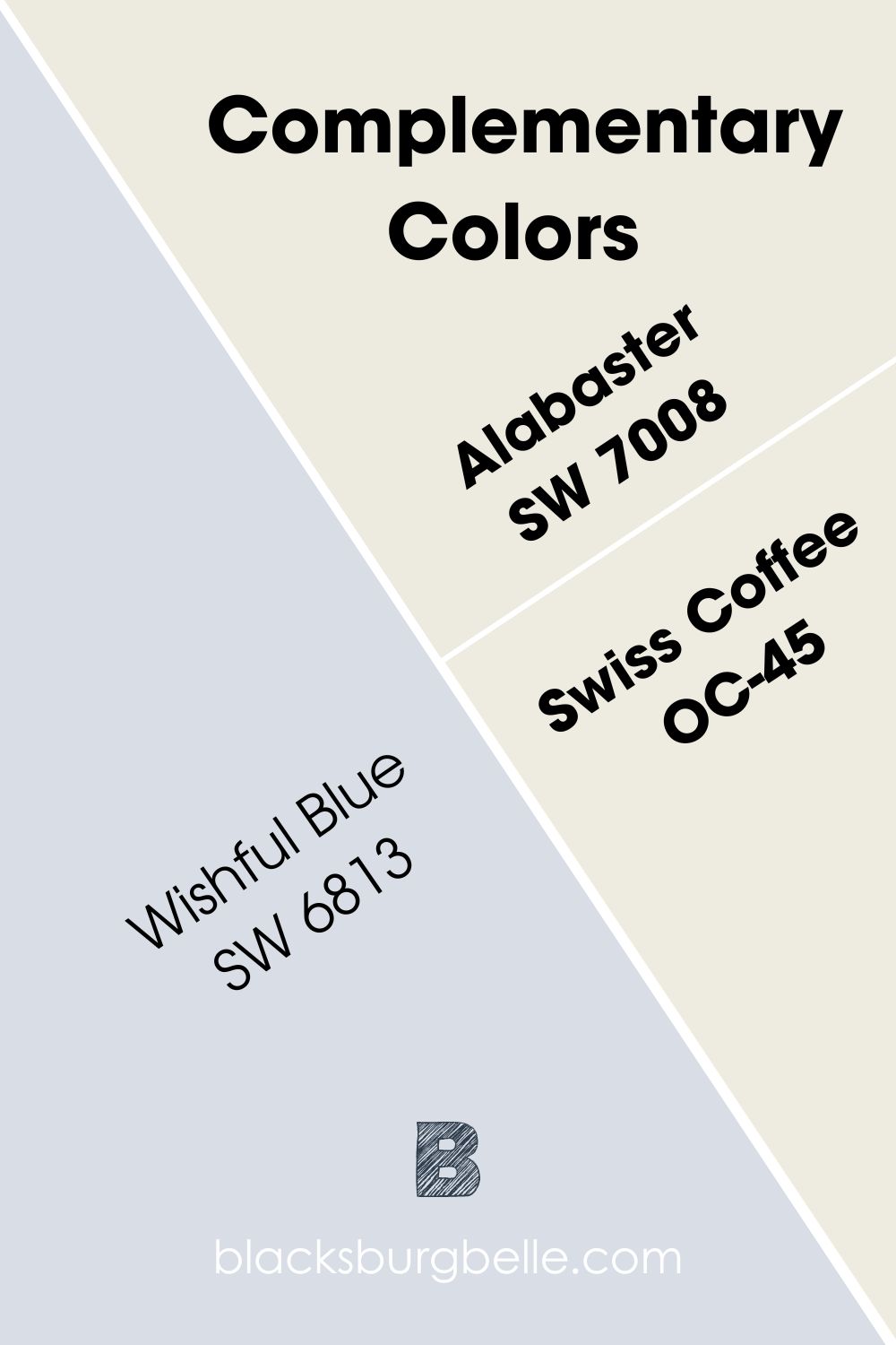 SW Alabaster vs BM Swiss Coffee Complementary Colors