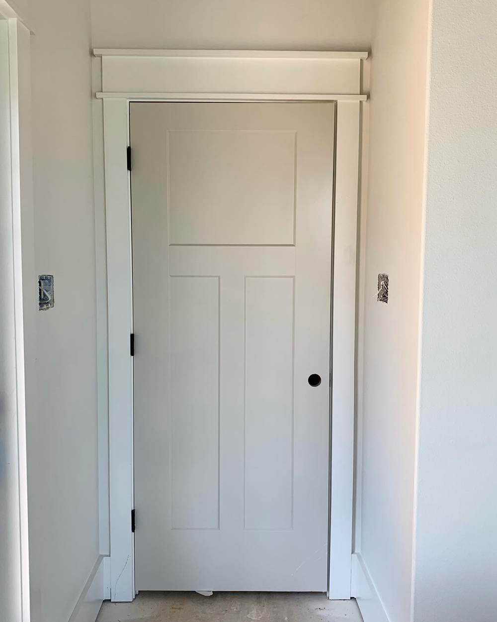 Sherwin Williams Agreeable Gray on Door