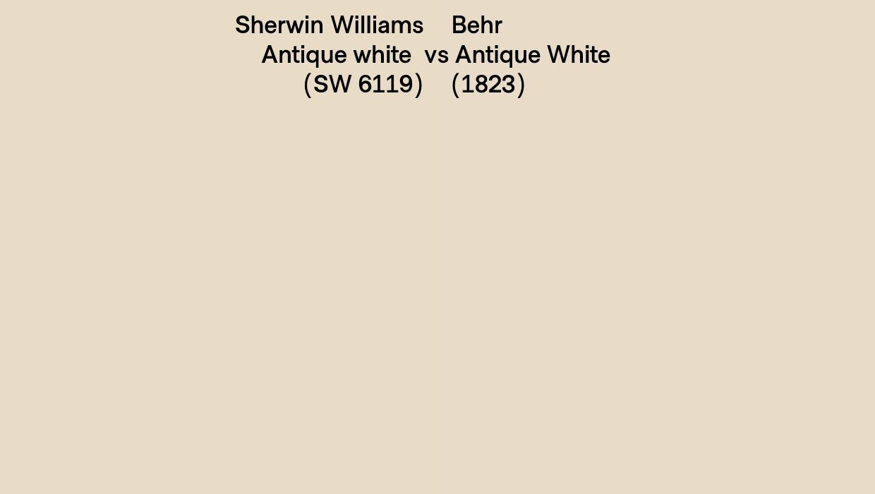 Sherwin-Williams Antique White (SW 6119) (4)