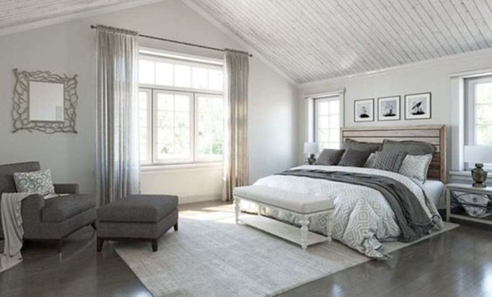 Sherwin Williams Modern Gray in Bedrooms