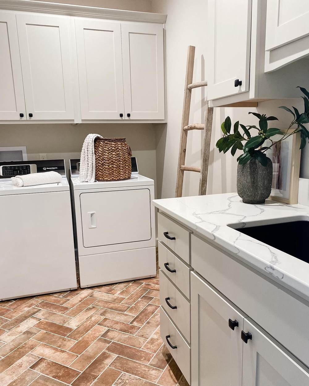 Sherwin Williams Modern Gray on Cabinets