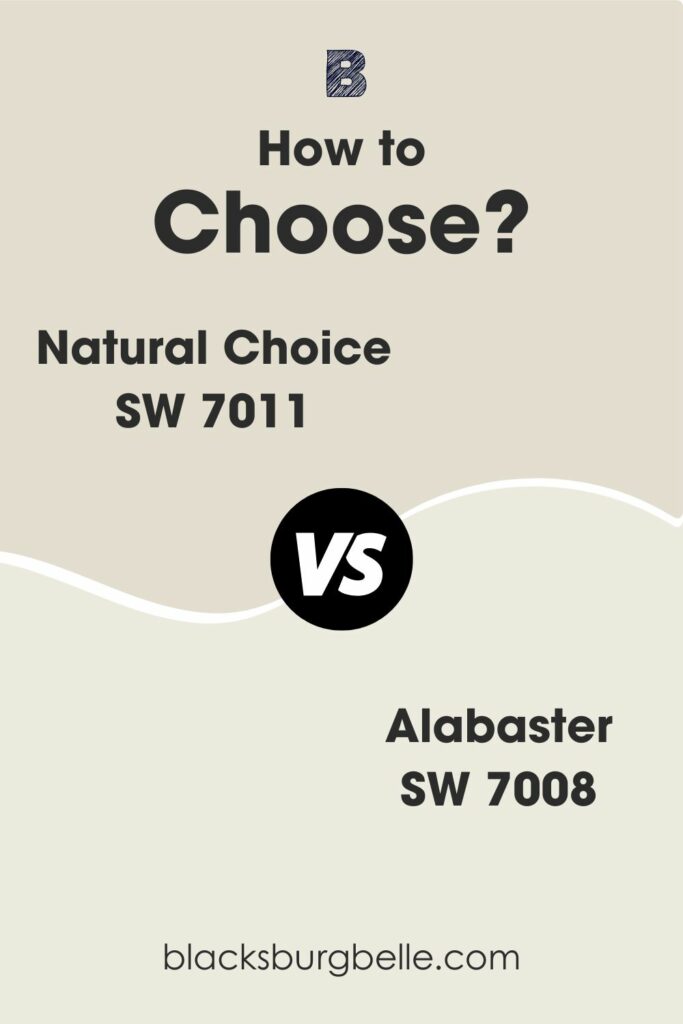 Sherwin-Williams Natural Choice vs. Alabaster