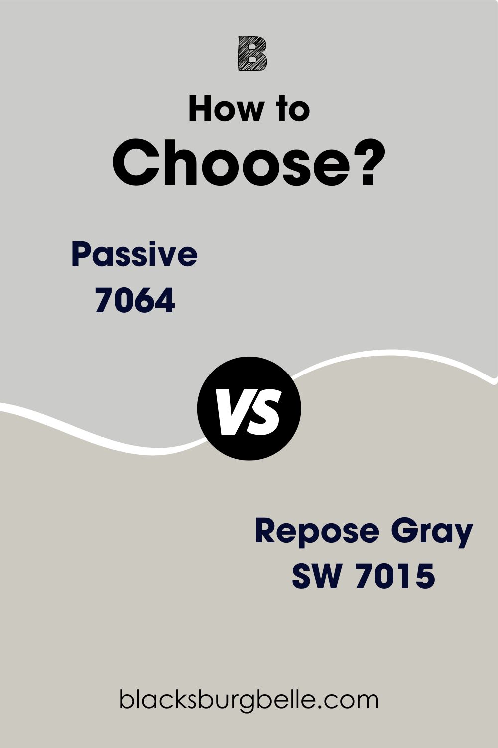 Sherwin Williams Passive vs Repose Gray