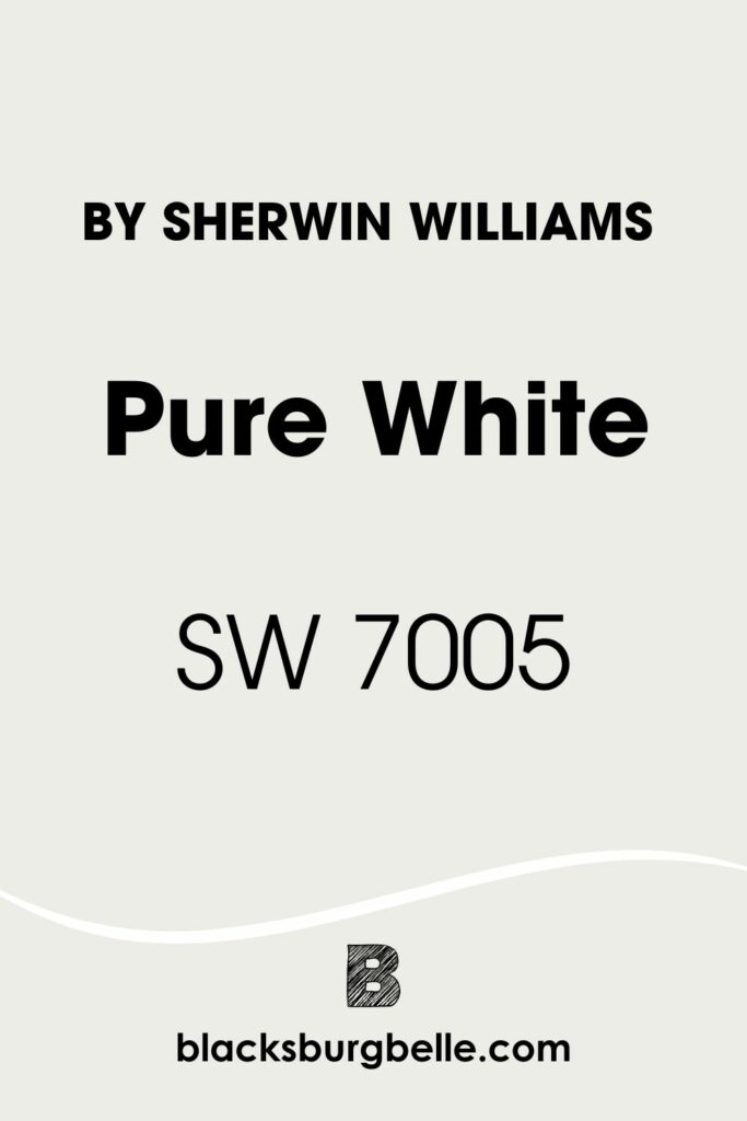 Sherwin Williams Pure White SW 7005