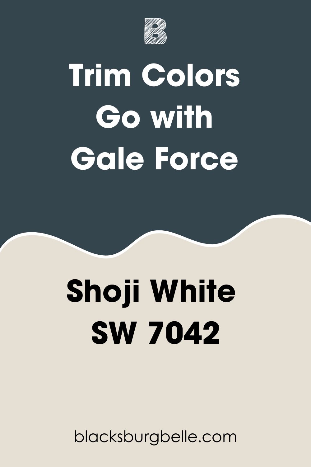 Sherwin Williams Shoji White Go with Sherwin Williams Gale Force