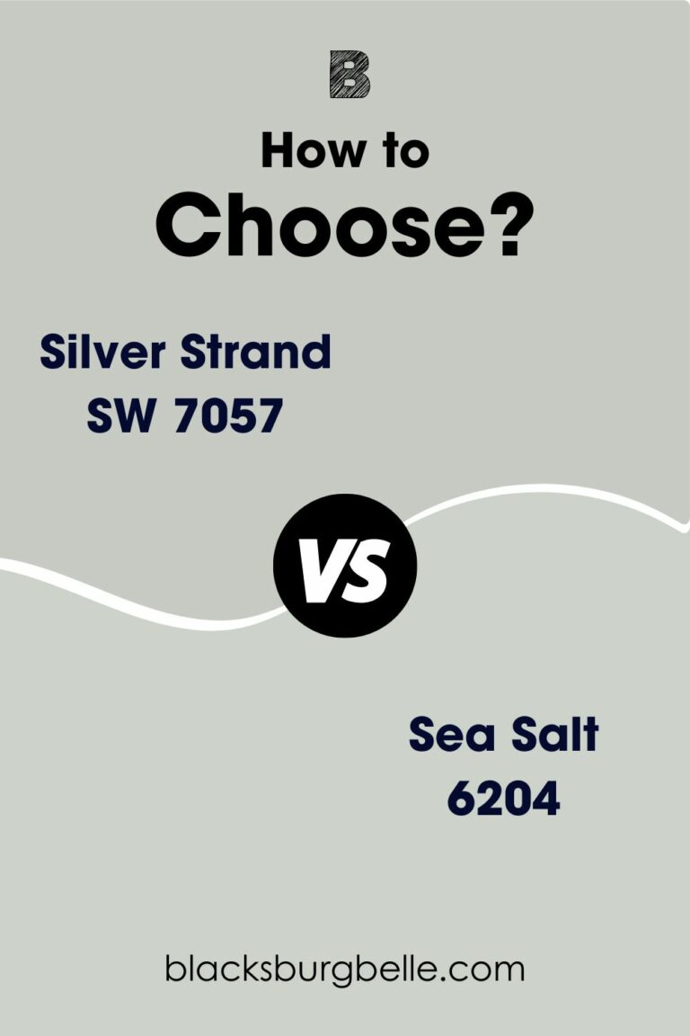Sherwin Williams Silver Strand vs. Sea Salt