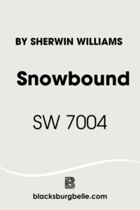 Sherwin Williams Snowbound SW 7004
