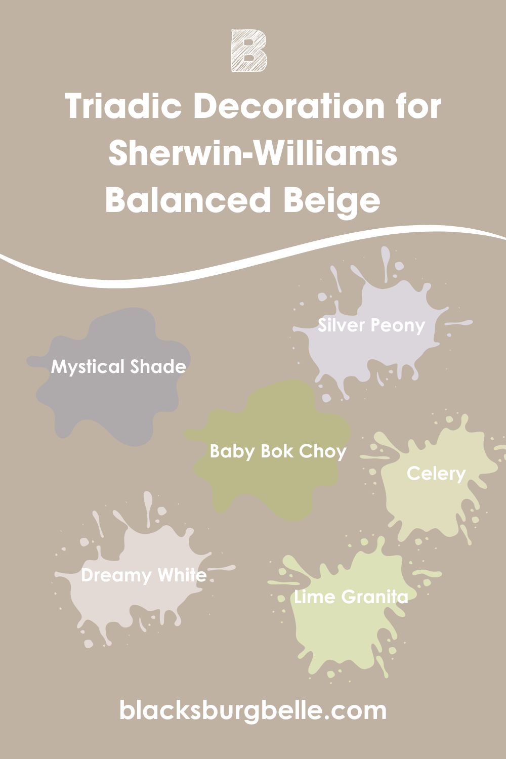 Triadic Decoration for Sherwin-Williams Balanced Beige   