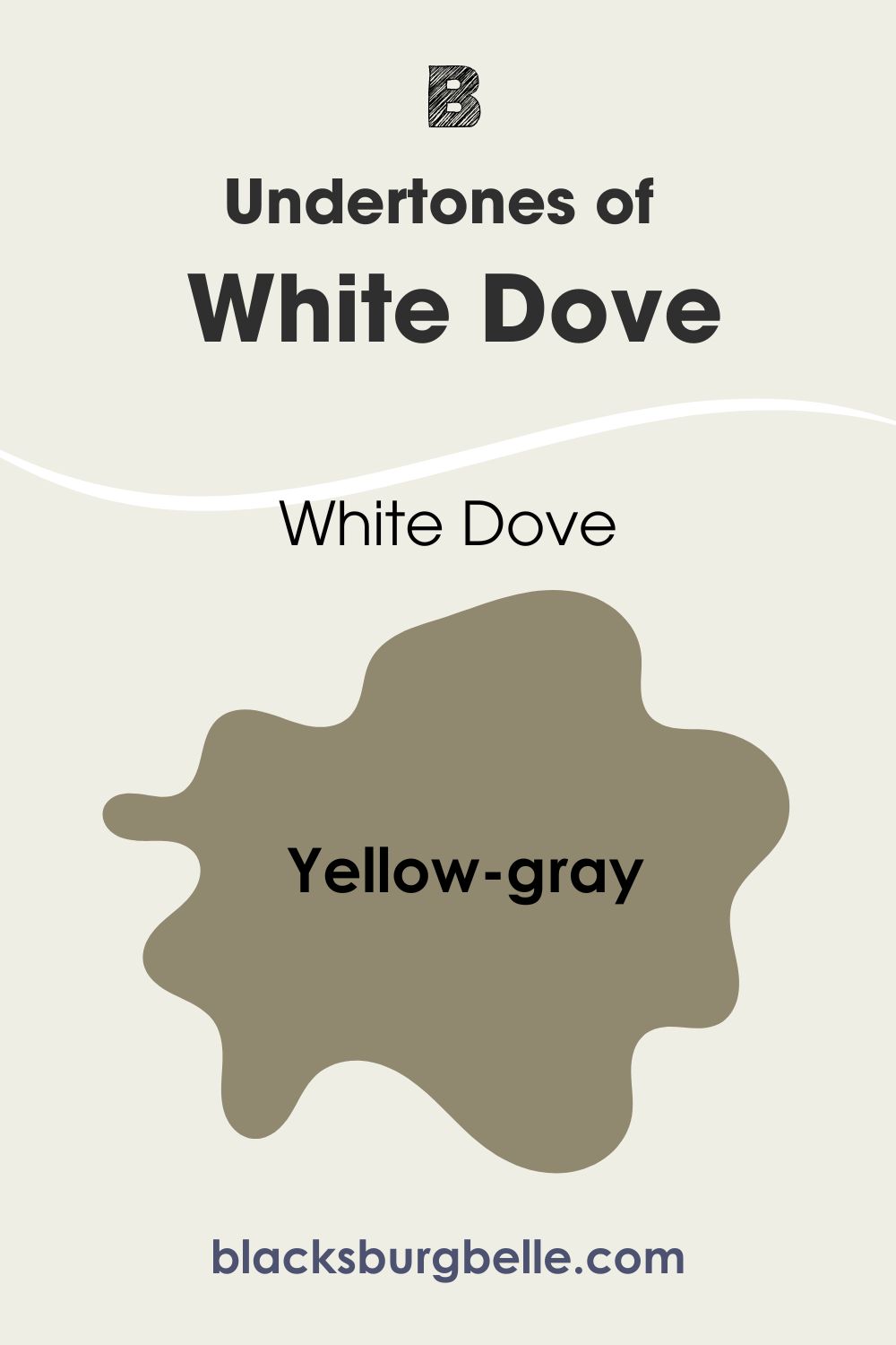 Undertones of Benjamin Moore White Dove