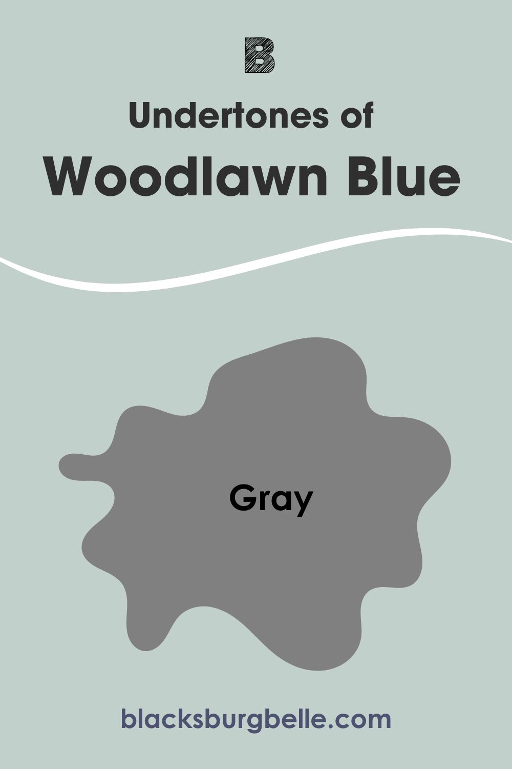 Undertones of Benjamin Moore Woodlawn Blue