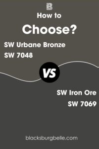Urbane Bronze Vs Iron Ore