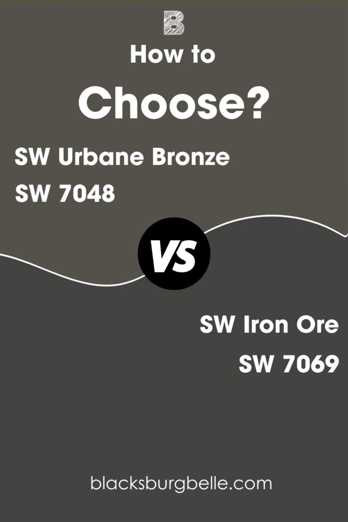 Urbane Bronze Vs Iron Ore