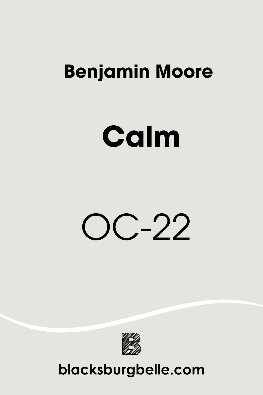 Benjamin Moore Calm OC-22 