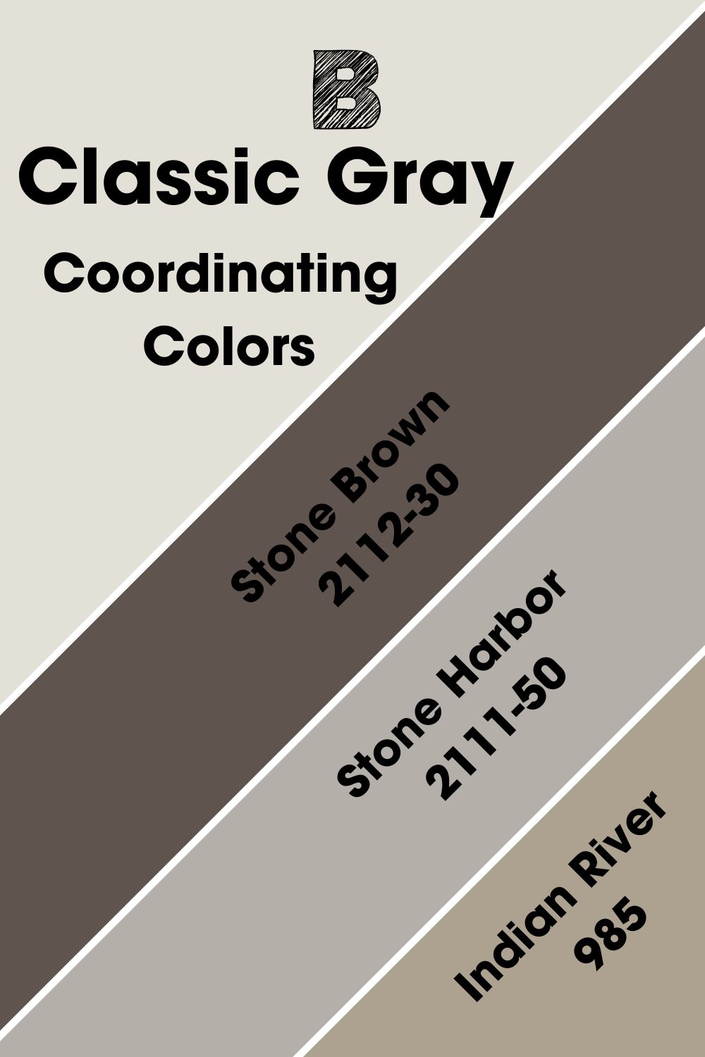 Benjamin Moore Classic Gray Coordinating Colors
