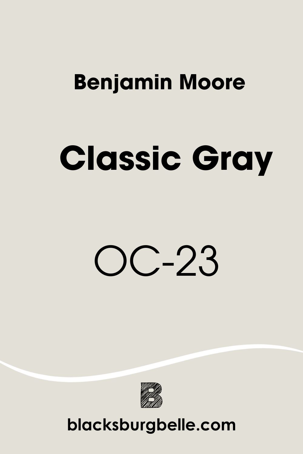 Benjamin Moore Classic Gray OC-23 