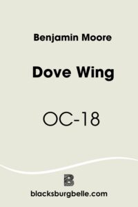 Benjamin Moore Dove Wing OC-18