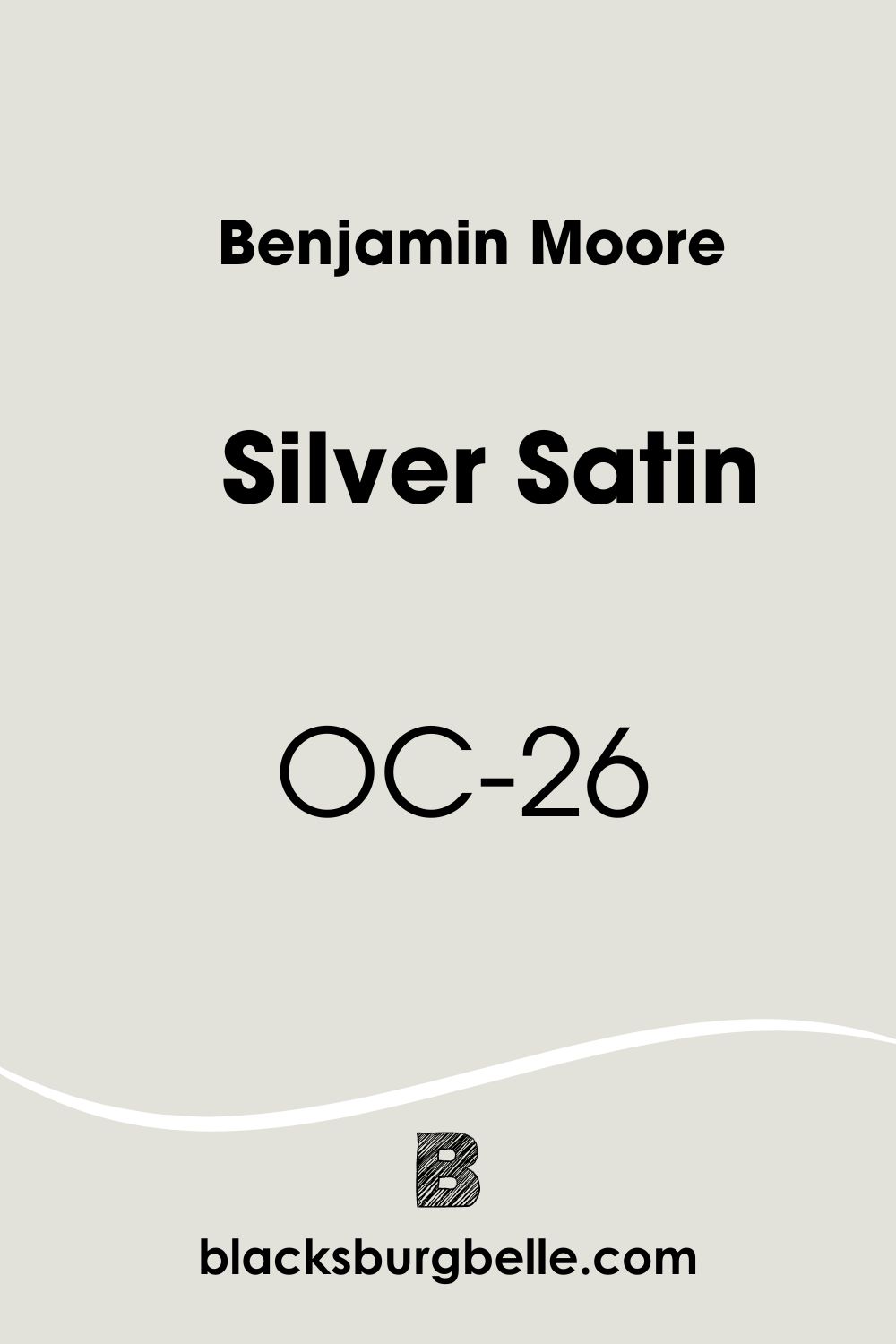 Benjamin Moore Silver Satin OC-26