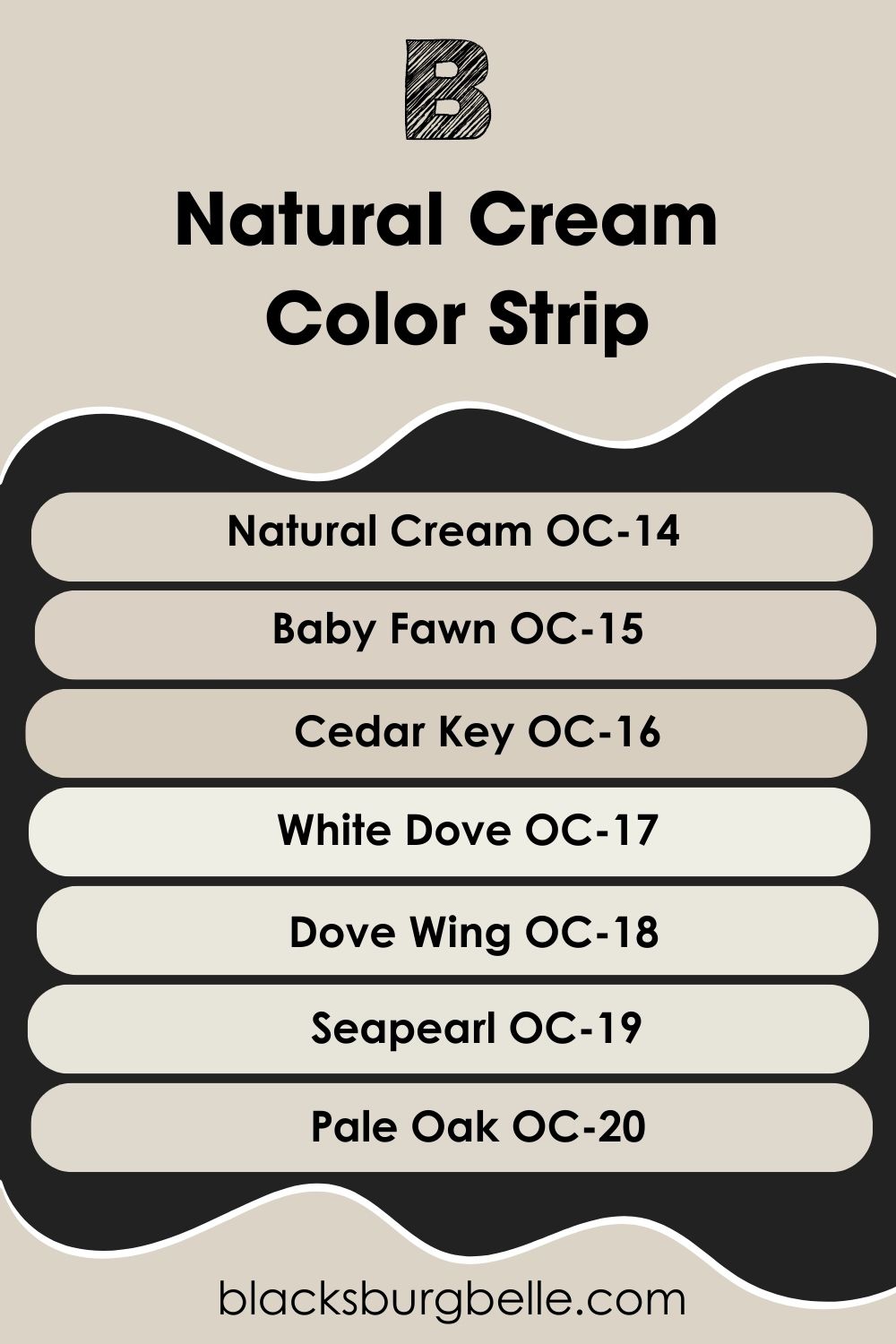Natural Cream Color Strip