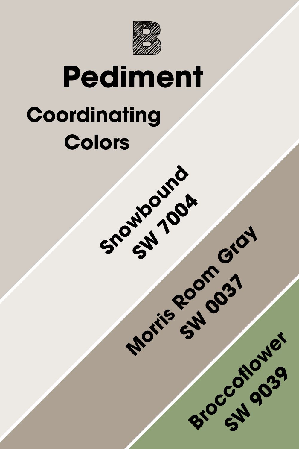 Pediment SW 7634 Coordinating Colors