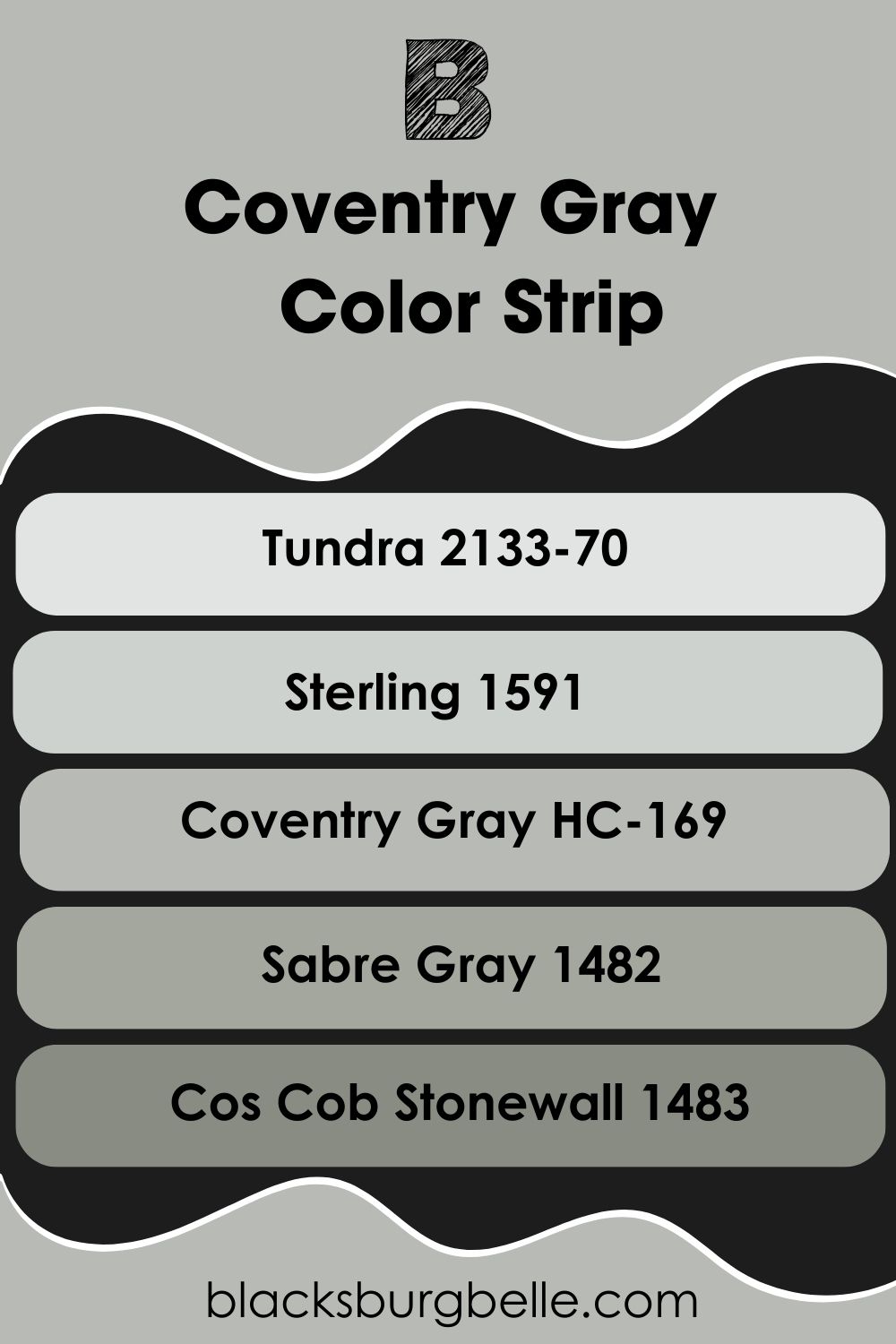  Coventry Gray Color Strip
