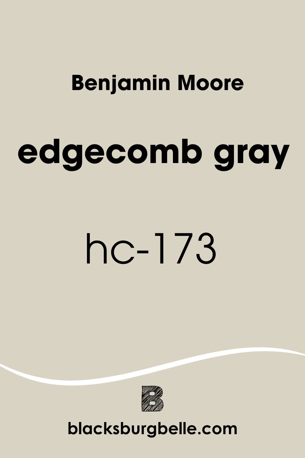 benjamin moore edgecomb gray hc-173 